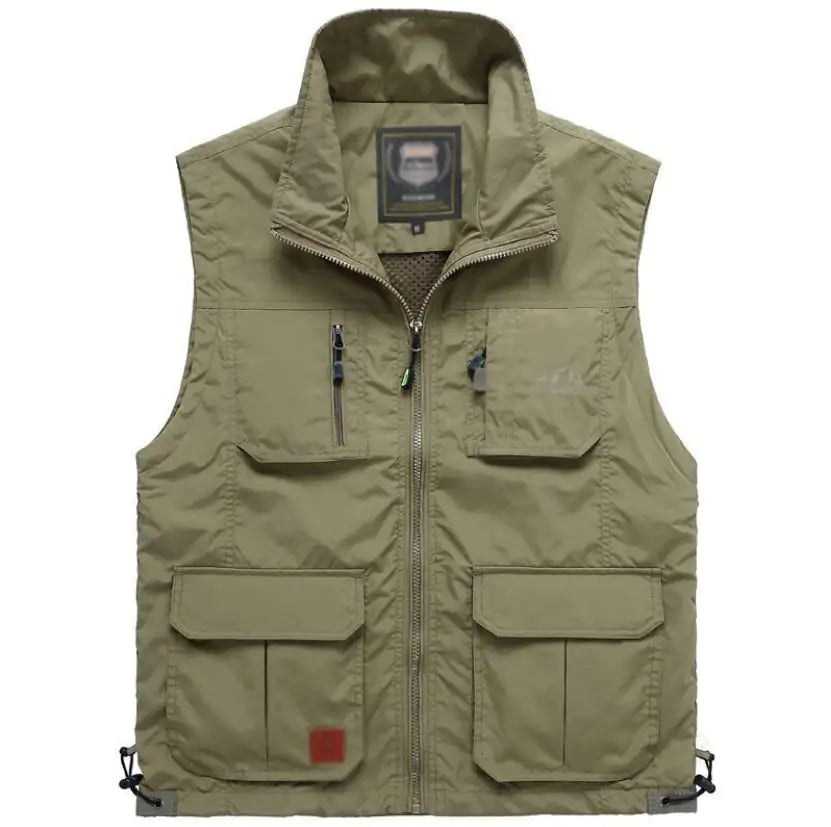 Multi- Pockets Classic Vest Jacket