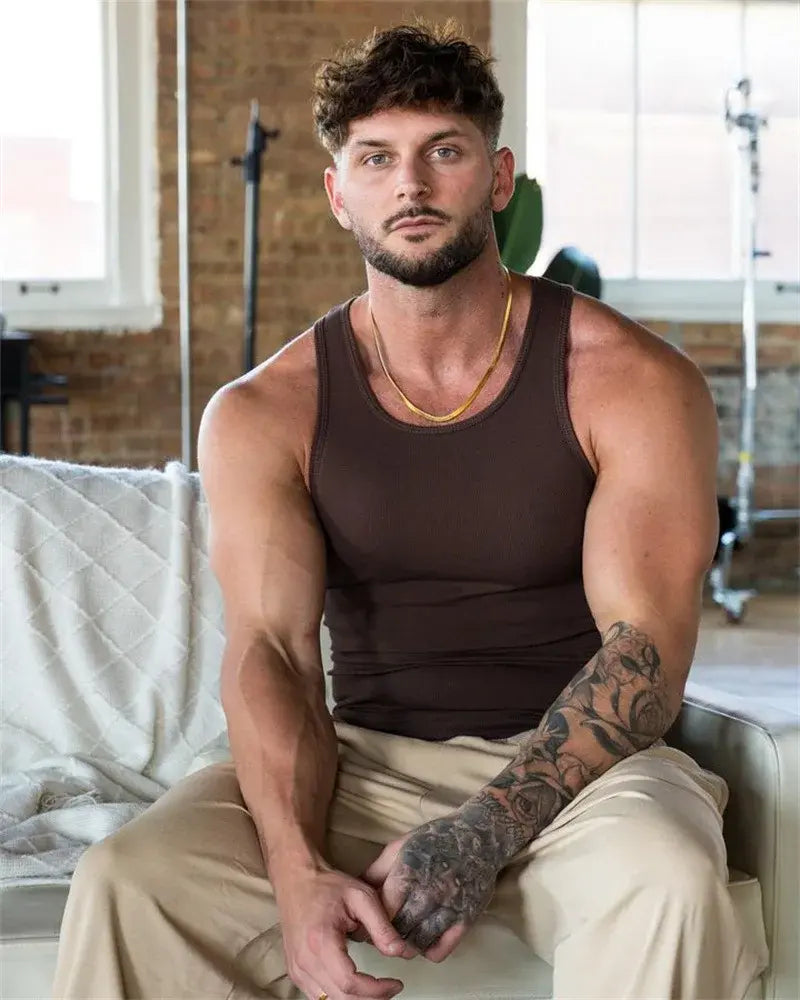 Summer Knitted Men's Tank