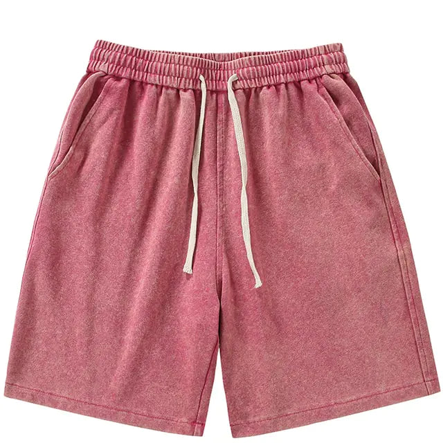 Summer Distressed Cotton Sweat Shorts