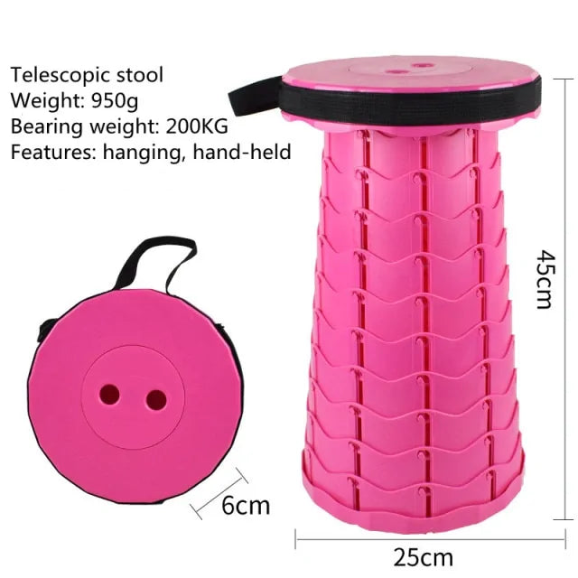 Retractable Folding Stool