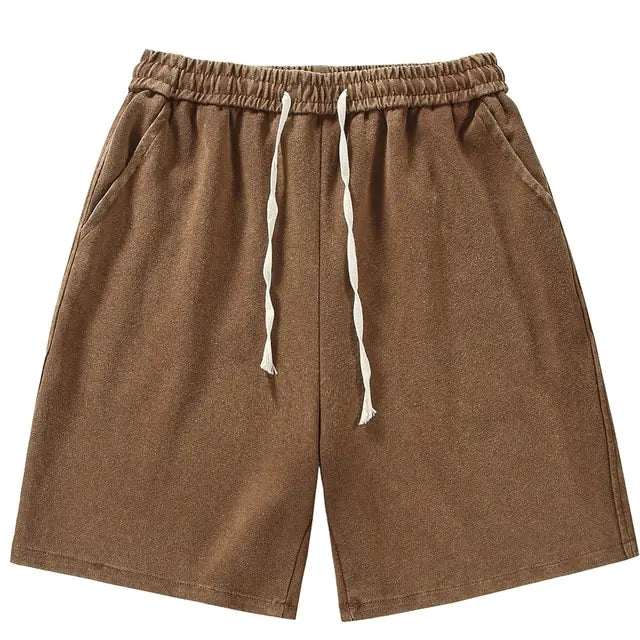 Summer Distressed Cotton Sweat Shorts