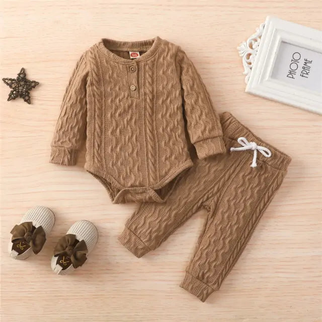 2Pcs Suit Toddler Long Sleeve Romper