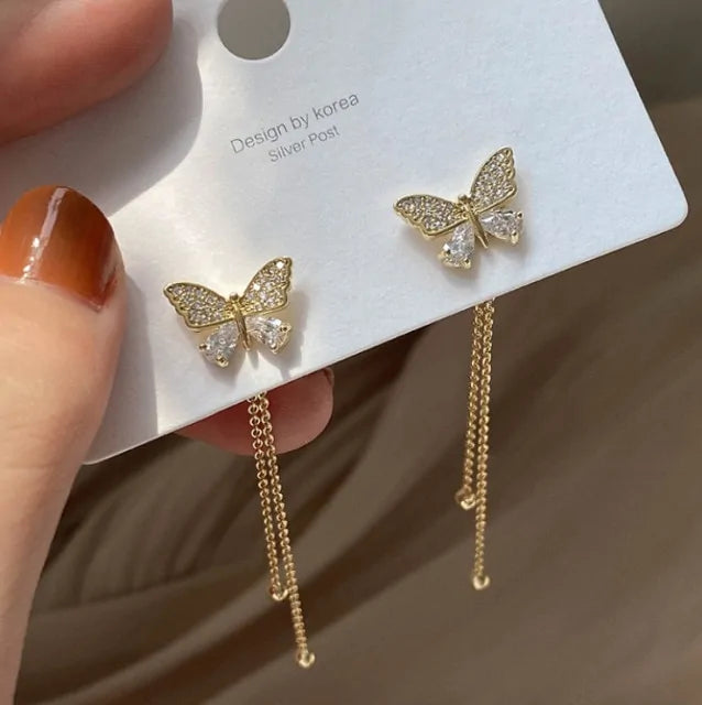1PC Gold Color Moon Star Clip Earrings