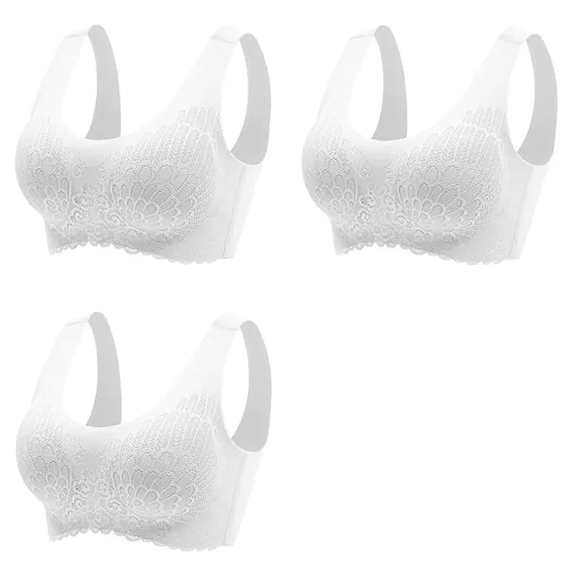 3PCS/lot Latex Plus Latex Bra Set