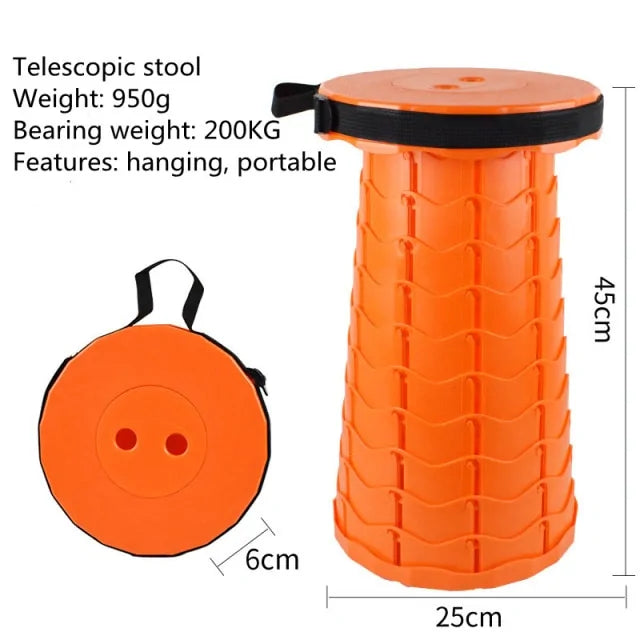 Retractable Folding Stool
