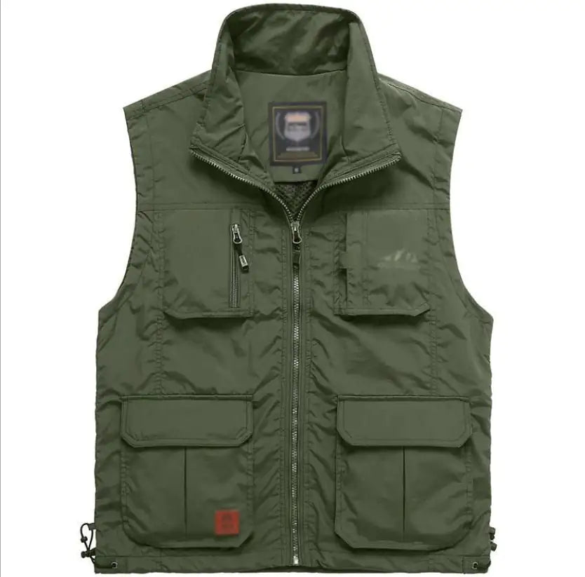 Multi- Pockets Classic Vest Jacket