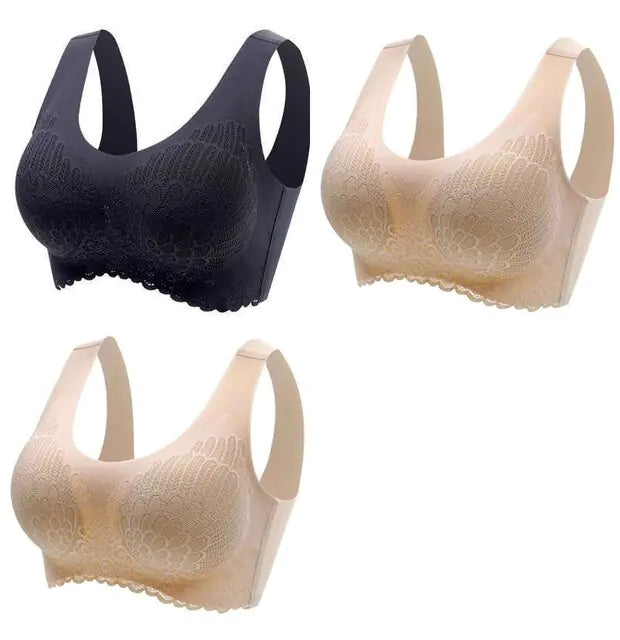 3PCS/lot Latex Plus Latex Bra Set