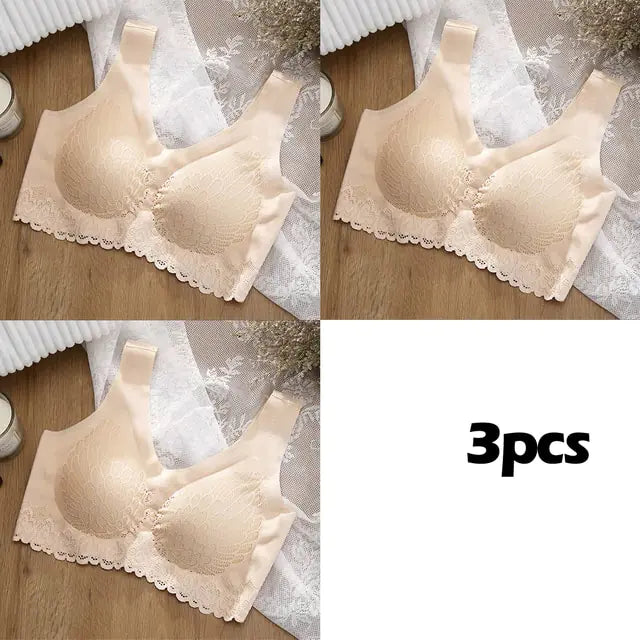3PCS/lot Latex Plus Latex Bra Set