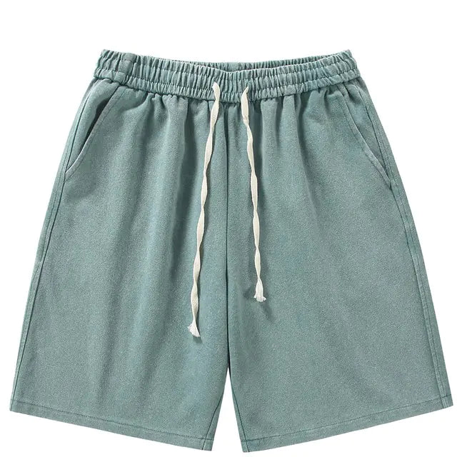 Summer Distressed Cotton Sweat Shorts