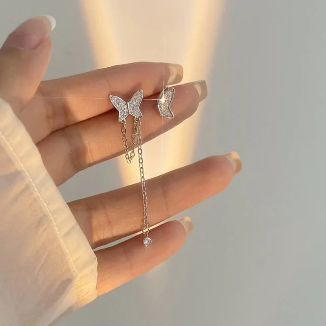 1PC Gold Color Moon Star Clip Earrings