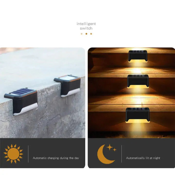 Solar Landscape Step Deck Lights