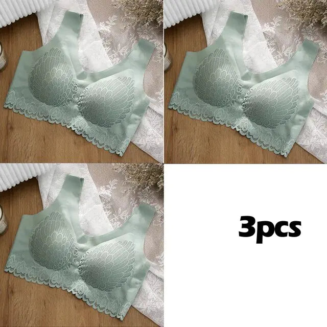 3PCS/lot Latex Plus Latex Bra Set