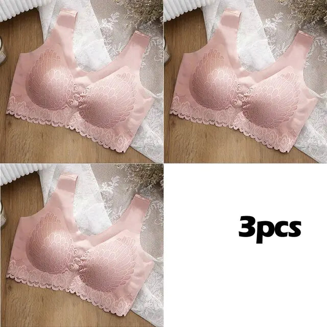 3PCS/lot Latex Plus Latex Bra Set