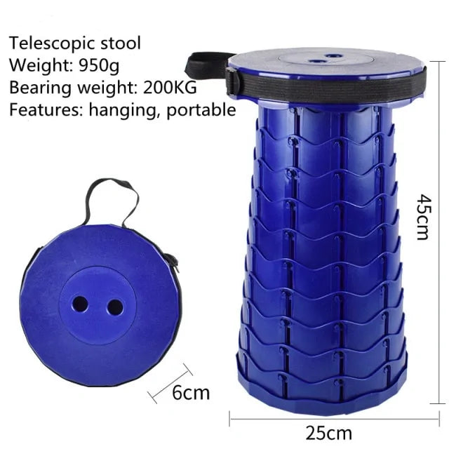 Retractable Folding Stool