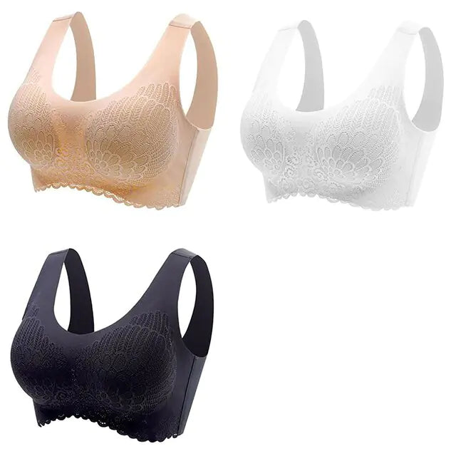 3PCS/lot Latex Plus Latex Bra Set