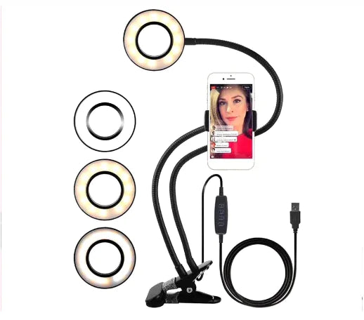 Selfie Ring Light Phone Holder Stand