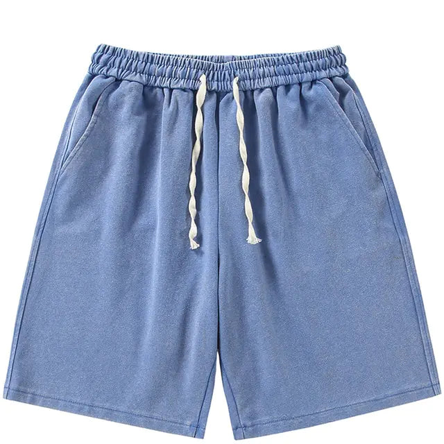 Summer Distressed Cotton Sweat Shorts