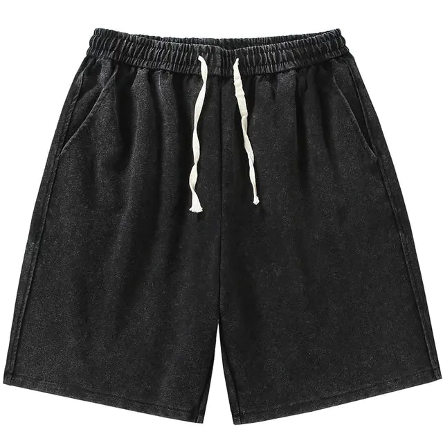 Summer Distressed Cotton Sweat Shorts