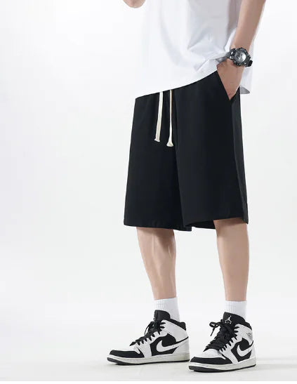 Summer Distressed Cotton Sweat Shorts