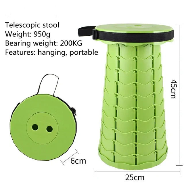 Retractable Folding Stool