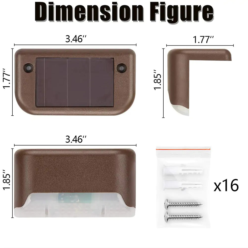 Solar Landscape Step Deck Lights