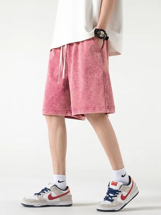 Summer Distressed Cotton Sweat Shorts