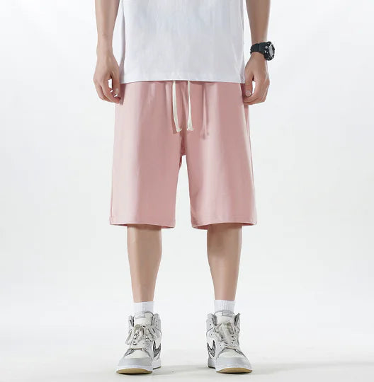 Summer Distressed Cotton Sweat Shorts